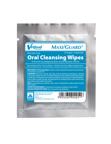 Maxi Guard Oral Cleansing Wipes 10 szt - Vetfood