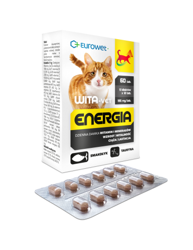 Wita-Vet Energia kot 60 tab. - Eurowet