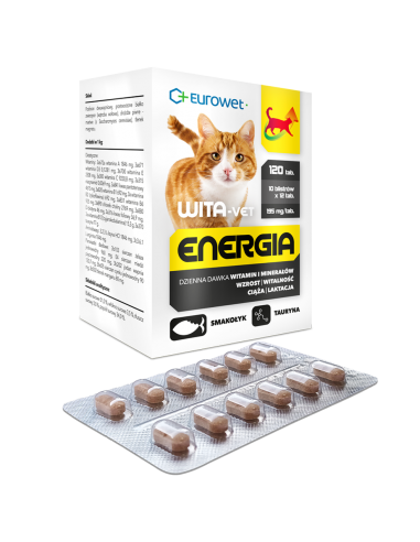 Wita-Vet Energia kot 120 tab. - Eurowet