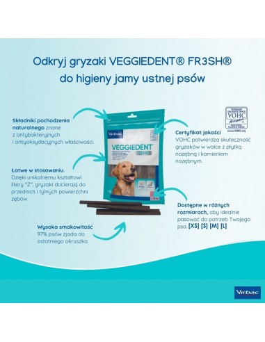 Veggiedent FR3SH dla małych psów 5-10 kg [S] -...