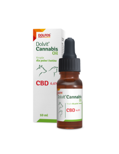Olejek CBD Dolvit Cannabis dla Psów i Kotów - 10 ml...