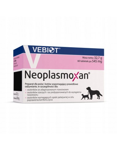 Vebiot Neoplasmoxan dla psa kota 60 tabletek - wspomaganie przy nowotworach