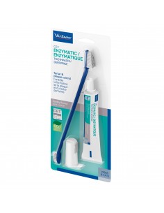 Zestaw stomatologiczny dla psów i kotów (pasta 70g +...