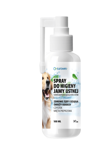 Spray do higieny jamy ustnej dla psów i kotów...