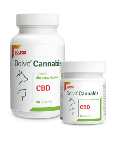 Tabletki CBD Dolvit Cannabis dla psów i kotów 90 szt.