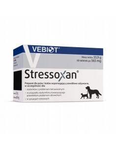 Vebiot Stressoxan 60 tabletek - uspokojenie pies kot