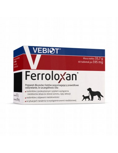 Vebiot Ferroloxan preparat dla psów i kotów 60...