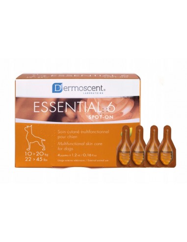 Essential 6 spot on 10-20 kg pies Dermoscent