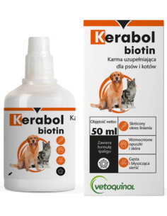 Kerabol 50 ml biotyna - Vetoquinol