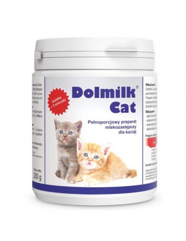Dolmilk Cat 200 g - Dolfos z butelką i smoczkami