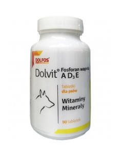 Dolvit Fosforan wapnia AD3E 90 tab - Dolfos