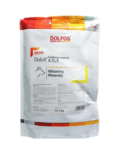 Dolvit Fosforan wapnia AD3E 1000 g proszek- Dolfos
