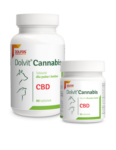 Tabletki CBD Dolvit Cannabis dla psów i kotów...