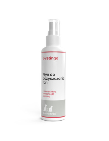 VETINGO PŁYN DO OCZYSZCZANIA RAN *BUTELKA 100 ML