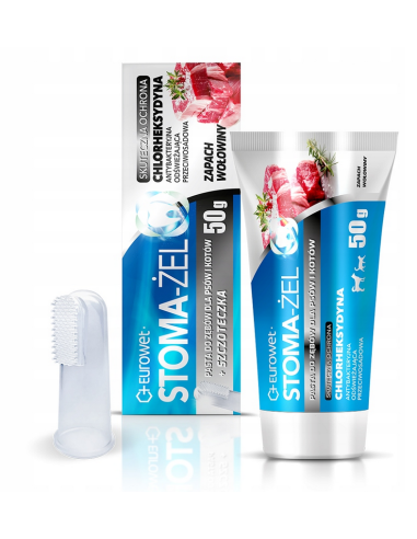 Stoma-Żel o zapachu wołowiny 50 g + szczoteczka...