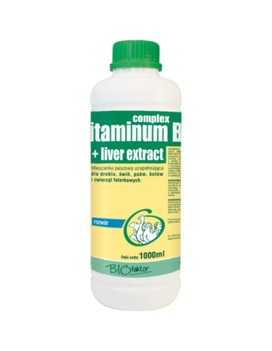 Vitaminum B Complex + liver extract 1000 ml - BIOfaktor
